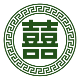 Hình chữ hỷ màu xanh